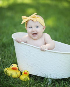 Sioux Falls Child posing in Tub